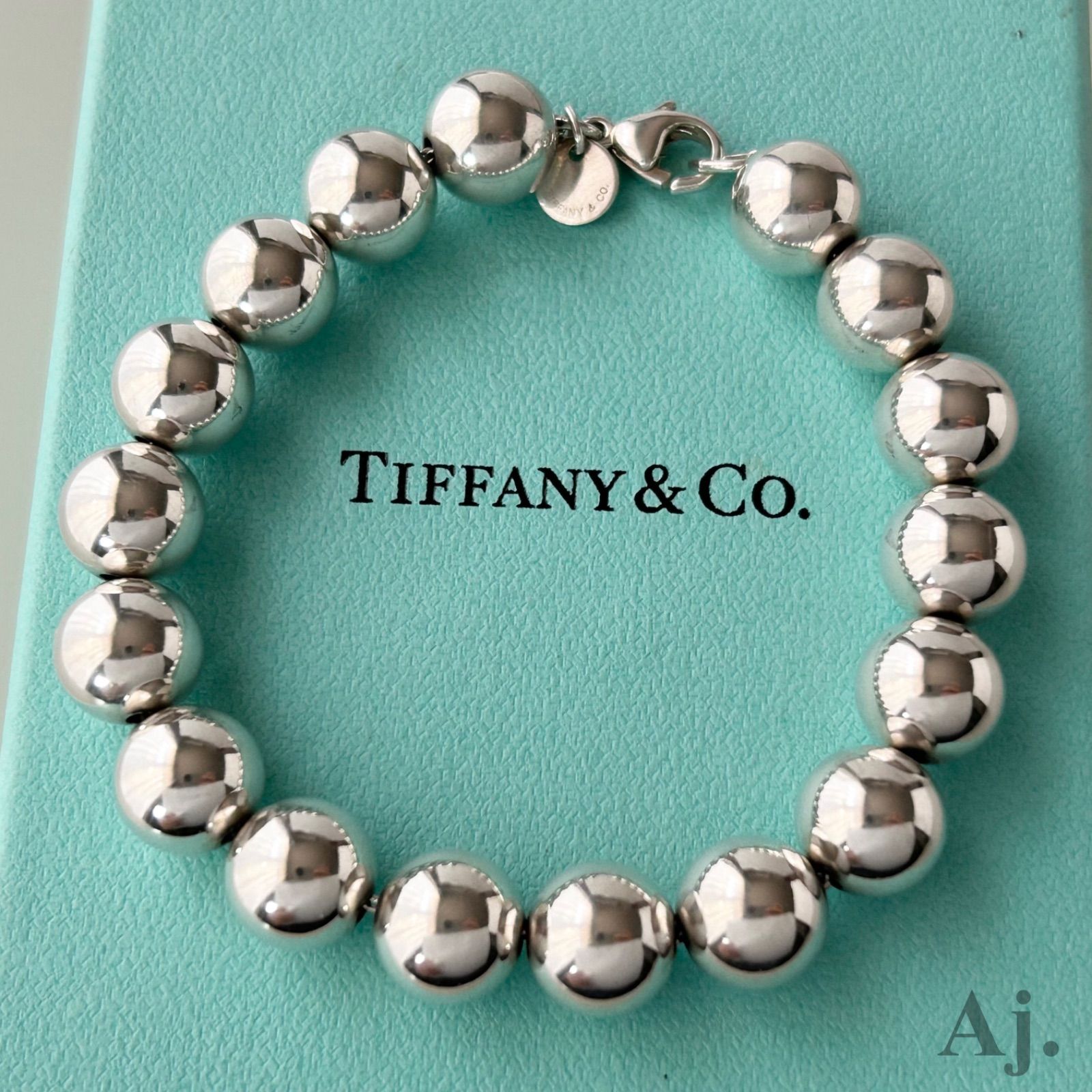 TIFFANY&Co.】ティファニー ハードウェア ボール 腕周り16cm シルバー 