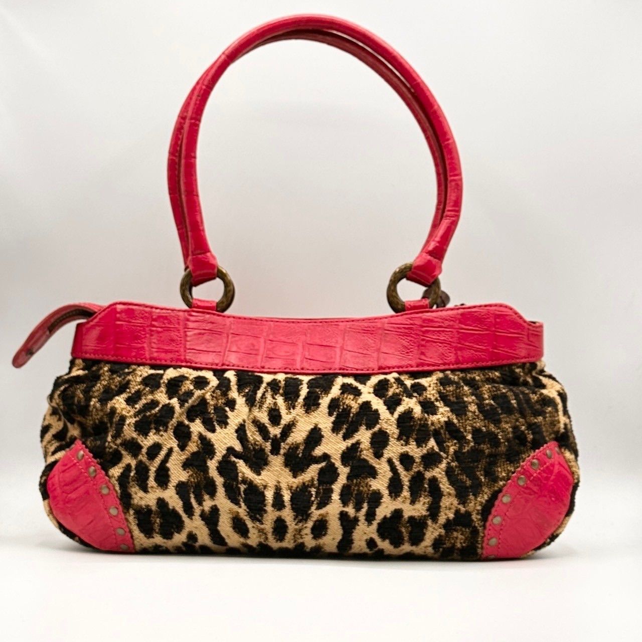 Think Bee! シンクビー ハンドバッグ ヒョウ柄 レオパード ピンク just  