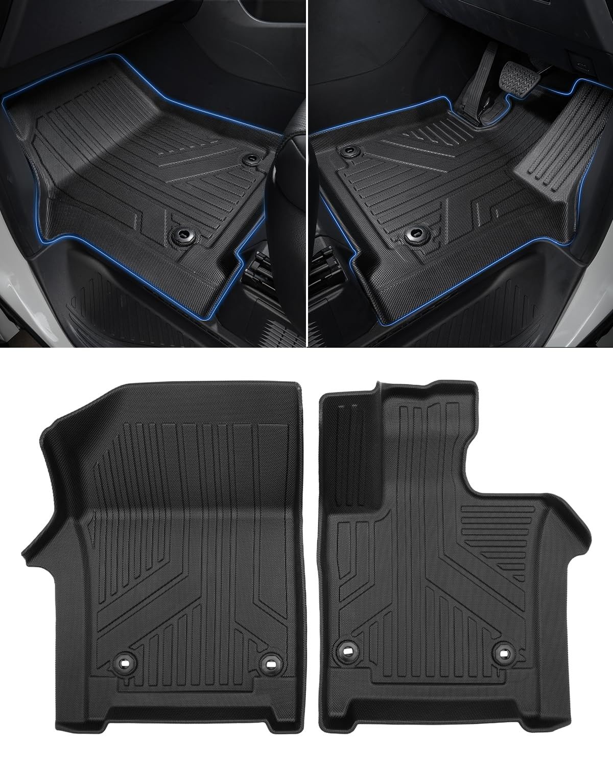 Cartist アルファード ヴェルファイア 40系 に適用 フロアマット 立体カーマット 車用 3Dフロアマット 立体構造 7人乗 右ハンドル車 2025年6月～現行 防水 滑り防止 耐汚れ TPE素材 カスタムパーツ 車種 設計 取付簡