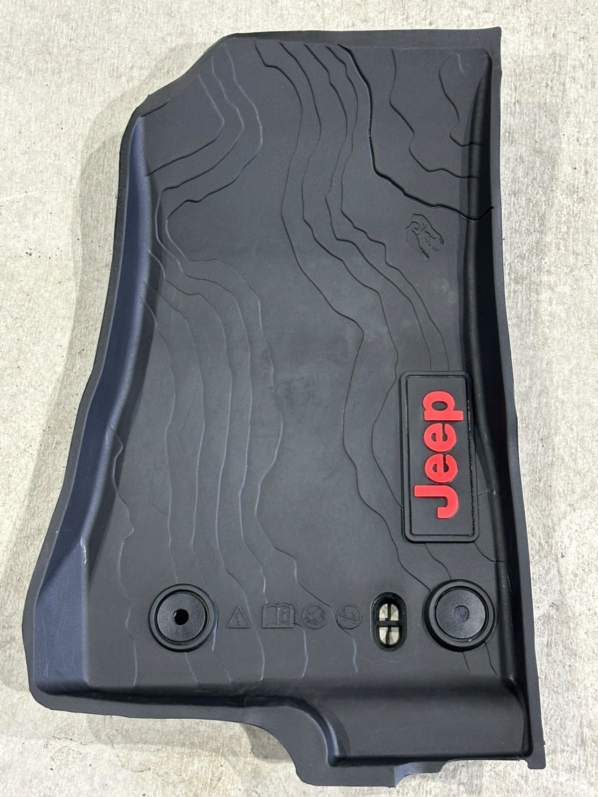 クライスラー JEEP ジープ 純正品 OEM ラングラー アンリミテッド JL 18年～ オールウェザー フロアマット 4枚セット 82215203AE ラバータイプ 品 ⑲