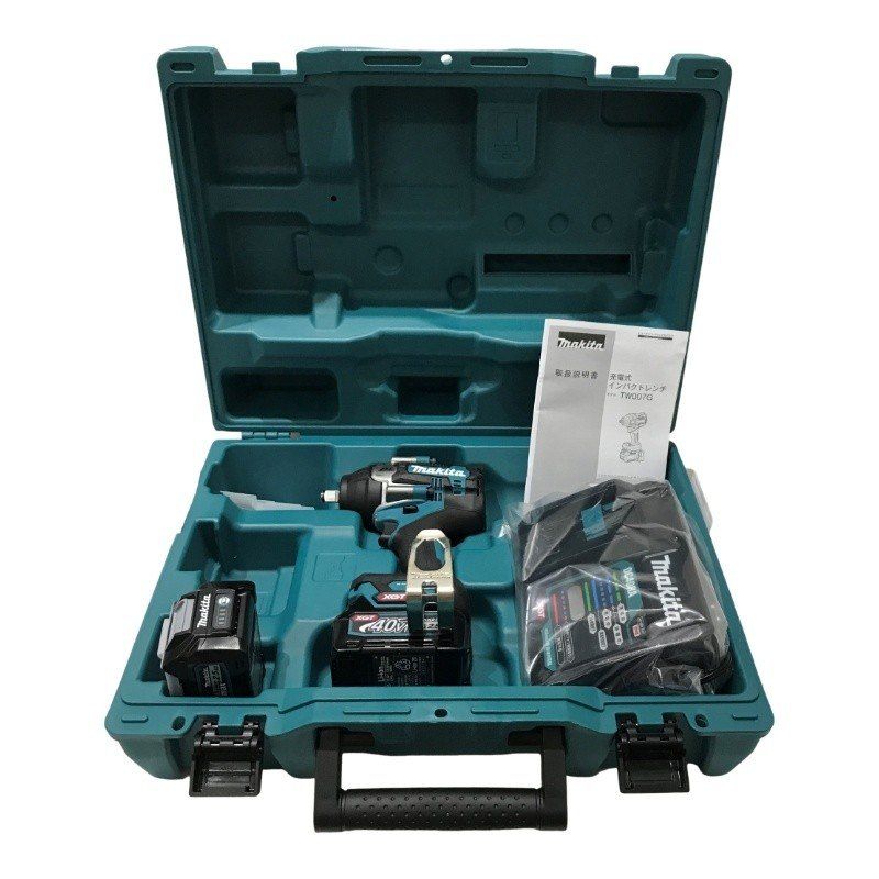 makita マキタ 充電式インパクトレンチ TW007GRDX マキタブルー バッテリ BL4025×2個 充電器 DC40RA ケース 22510K599