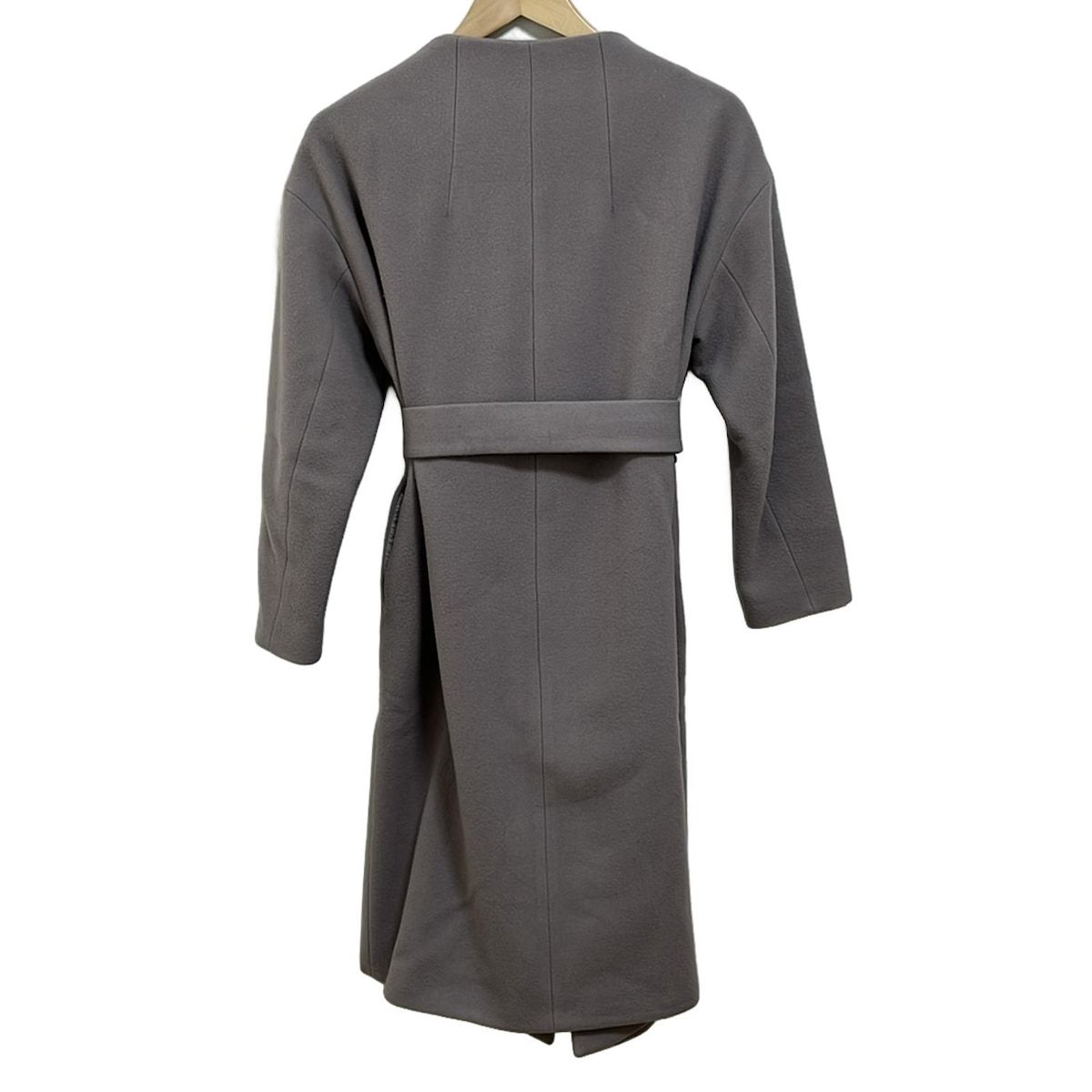 Tiara ティアラ コート サイズ2 M レディース - ライトグレー 長袖 ベルト付き 冬 WWW_NOITHATQUANGTHANH_NET