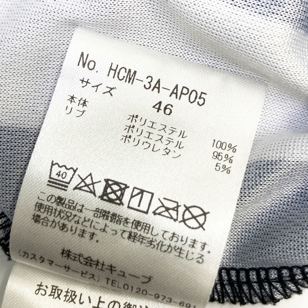 サイズ：46 HORN GMT ホーン ガーメント 半袖ポロシャツ 総柄 ホワイト