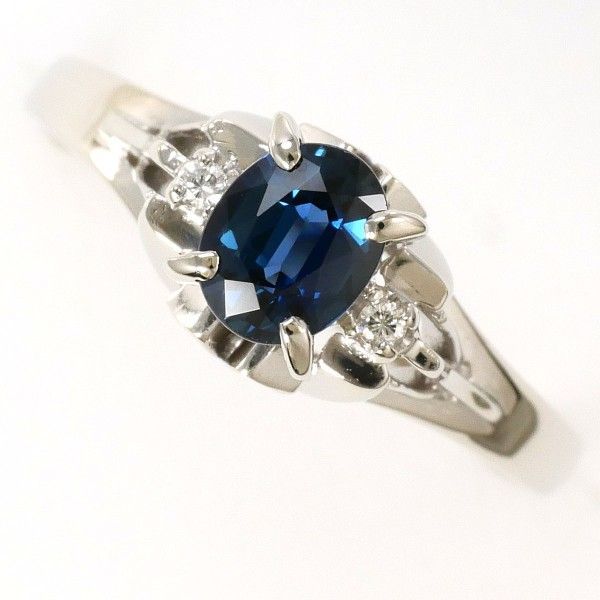 Pm900 リング 指輪 12号 サファイア 0.54 ダイヤ 総重量約3.4g - メルカリ 