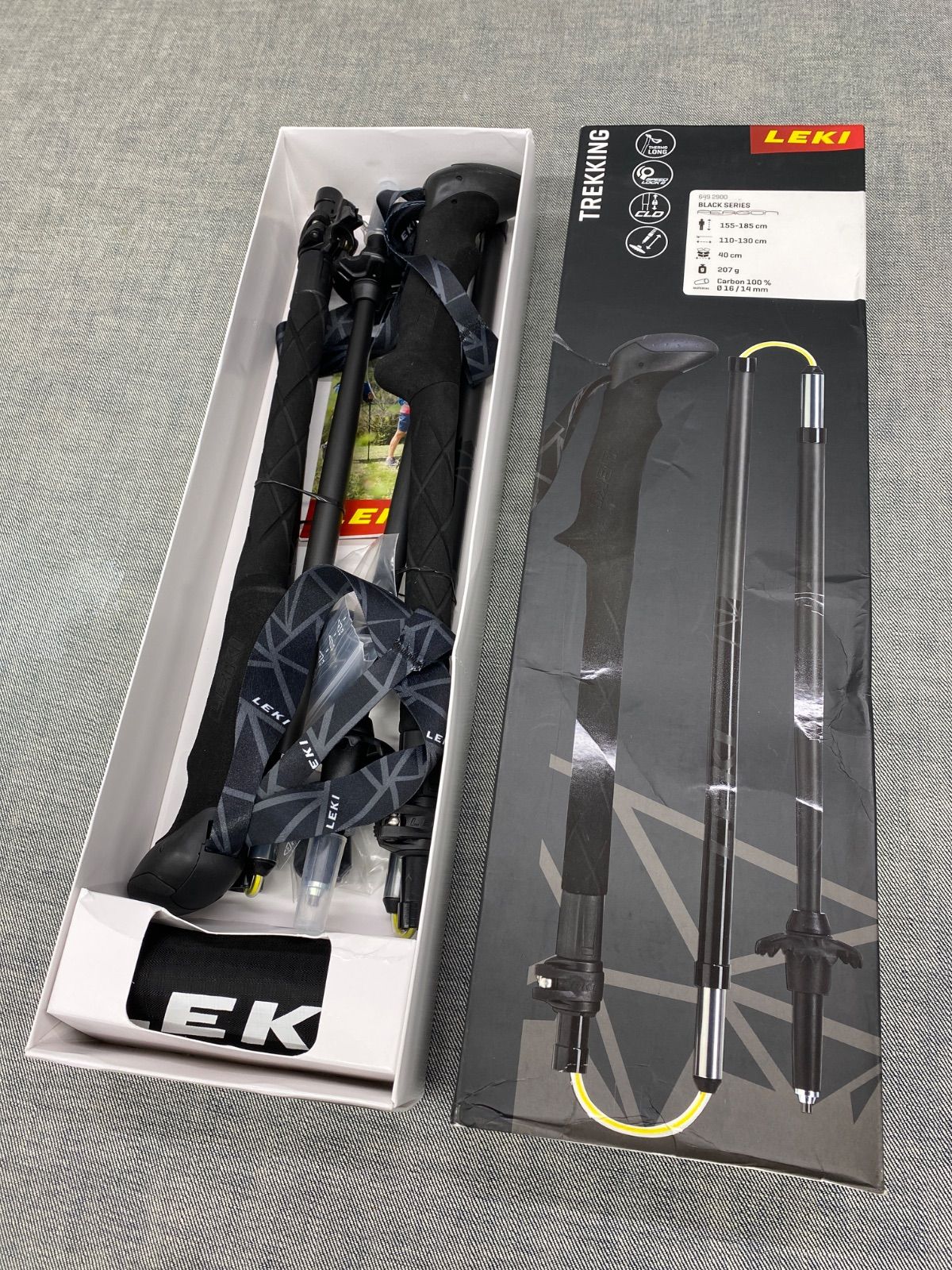 AF AY25100129 LEKI トレッキングポール BLACK SERIES