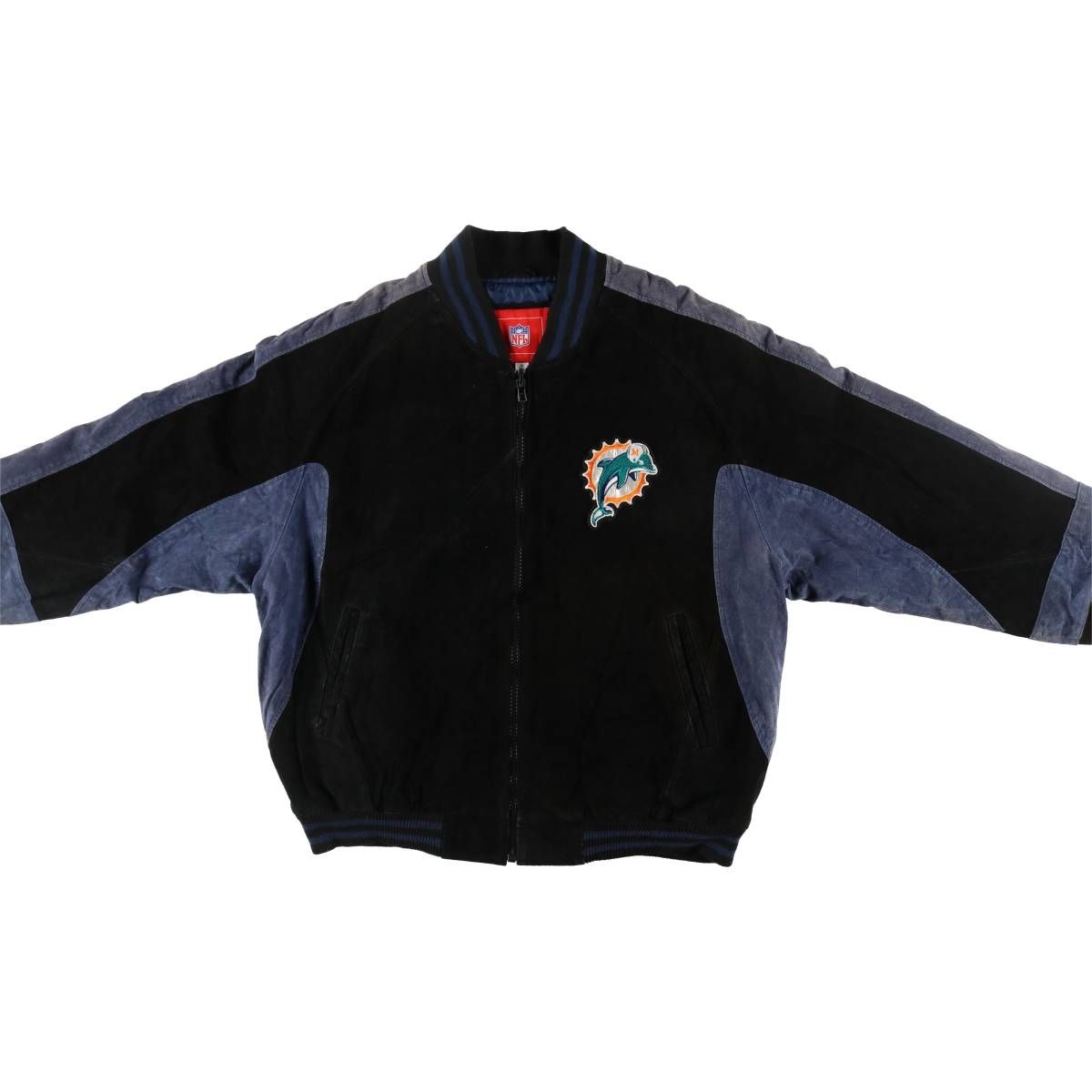 US古着【入手不可能!!】NFL ✈︎刺繍ロゴ フリース マイアミドルフィンズ 入手不可能!!】NFL マイアミドルフィンズ 刺繍 ウール