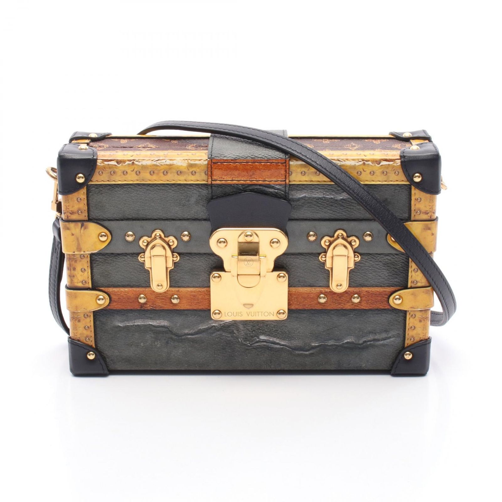 ルイ ヴィトン LOUIS VUITTON ショルダーバッグ プティット マル PVCコーティングキャンバス レザー プティット マル レディース Used A
