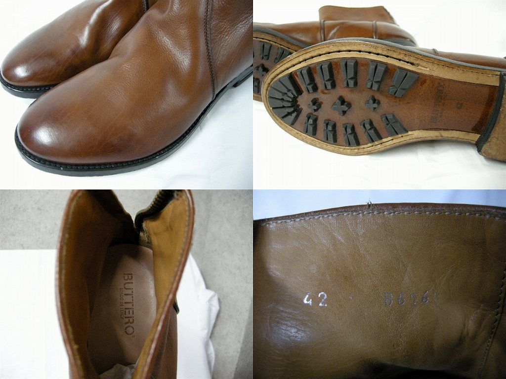 サイズ41.5 - 45 (約27-29cm相当)□新品□BUTTERO ブッテロ□B6163 
