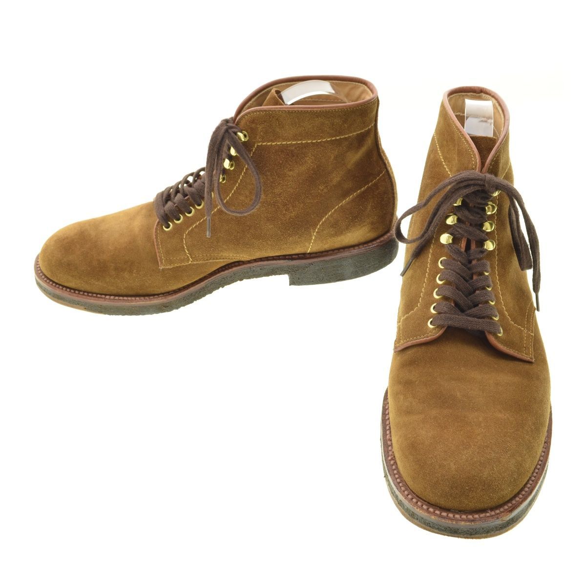 ALDEN】46054H SUEDE 6 PLAIN TOE BOOTS レースアップ スエードブーツ