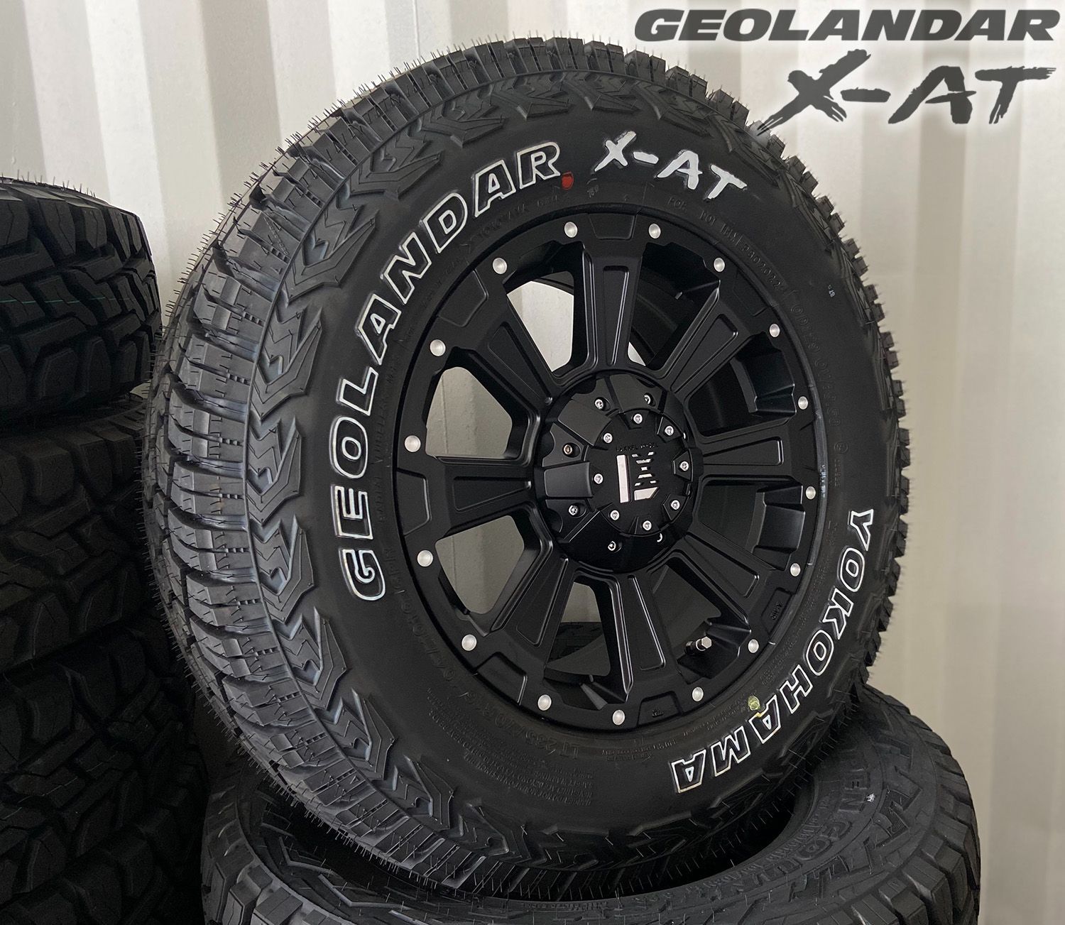 新品 16インチ タイヤホイールセット ヨコハマ ジオランダー X-AT 235/70R16 ホワイトレター デリカD5 RAV4 アウトランダー