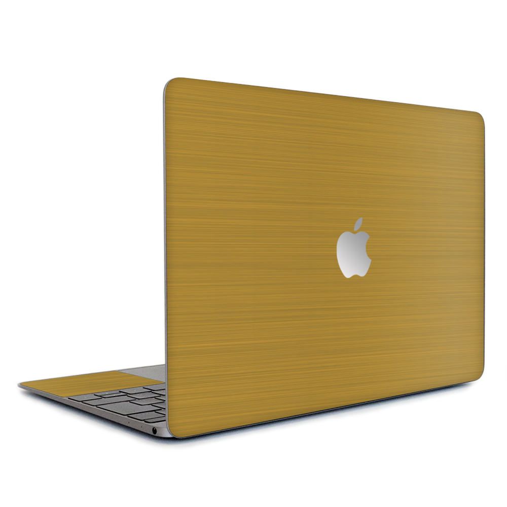 wraplus スキンシール MacBook Air 13 インチ 2017 2015 2014 2013 対応 [ゴールドブラッシュメタル]