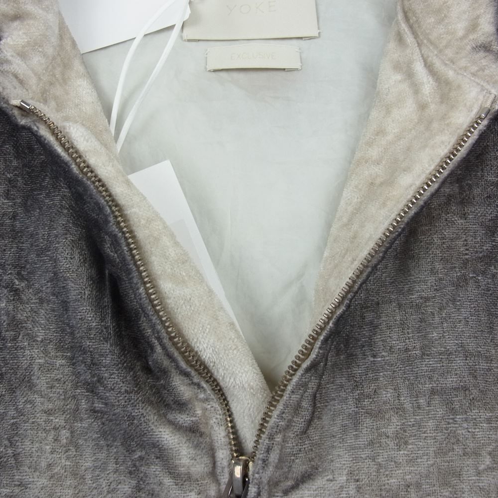 YOKE | JACQUARD LOOSED ZIP BLOUSON(DARK NAVY) | ジャガード