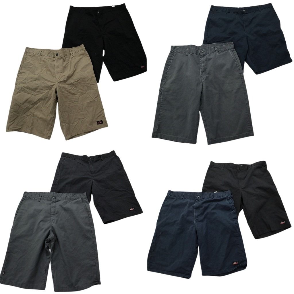 古着卸 ディッキーズ Dickies ワークショートパンツ 8枚セット メンズ 40 ブラック ベージュ グレー 古着 NA4870