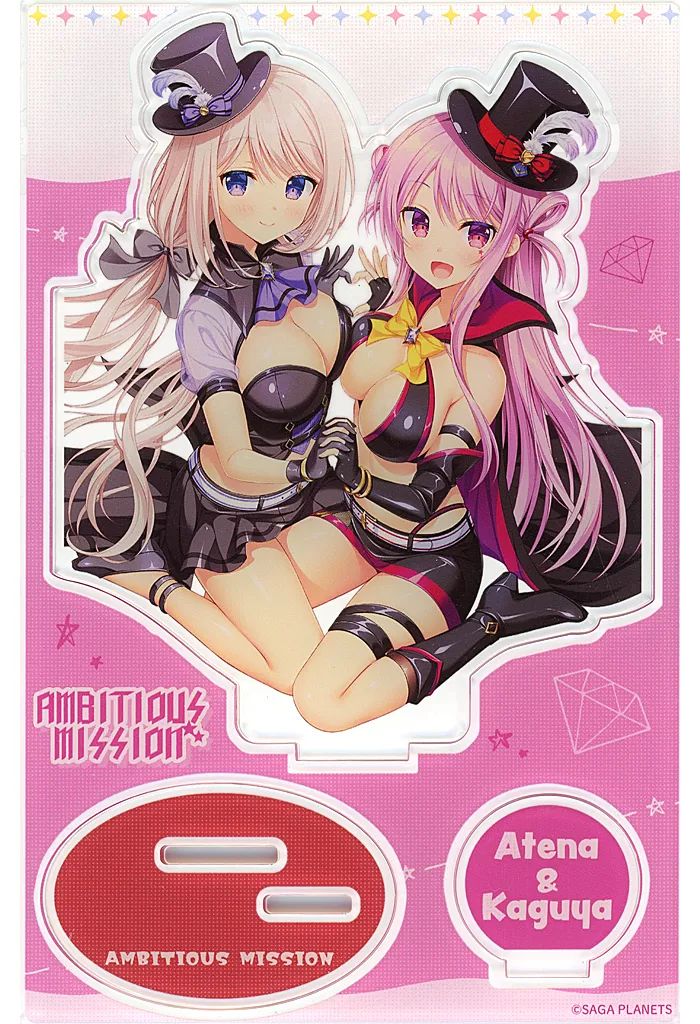 AMBITIOUS MISSION アクリルパネル 有瀬かぐや 有瀬あてな 中古】アクリルスタンド・アクリルパネル 有瀬あてな&有瀬