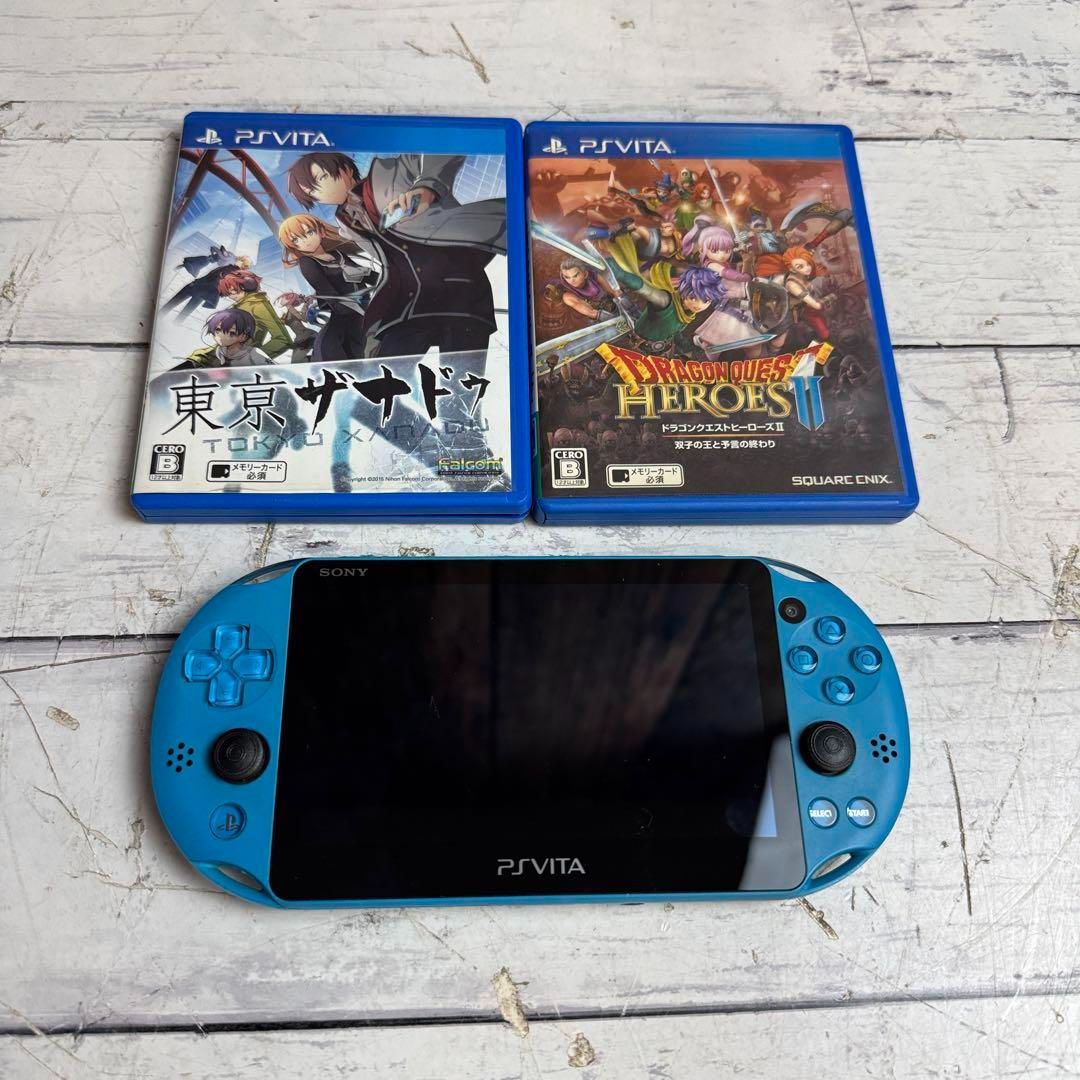 SONY PSVITA psvita PCH-2000 ゲーム機 ソフト付き