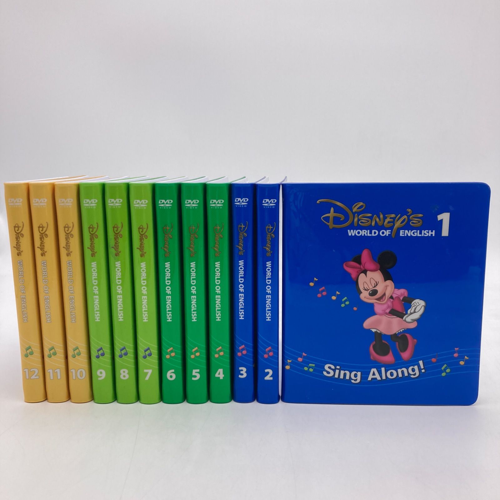 2018年購入 シングアロングDVD12枚 新子役 字幕あり ディズニー英語 