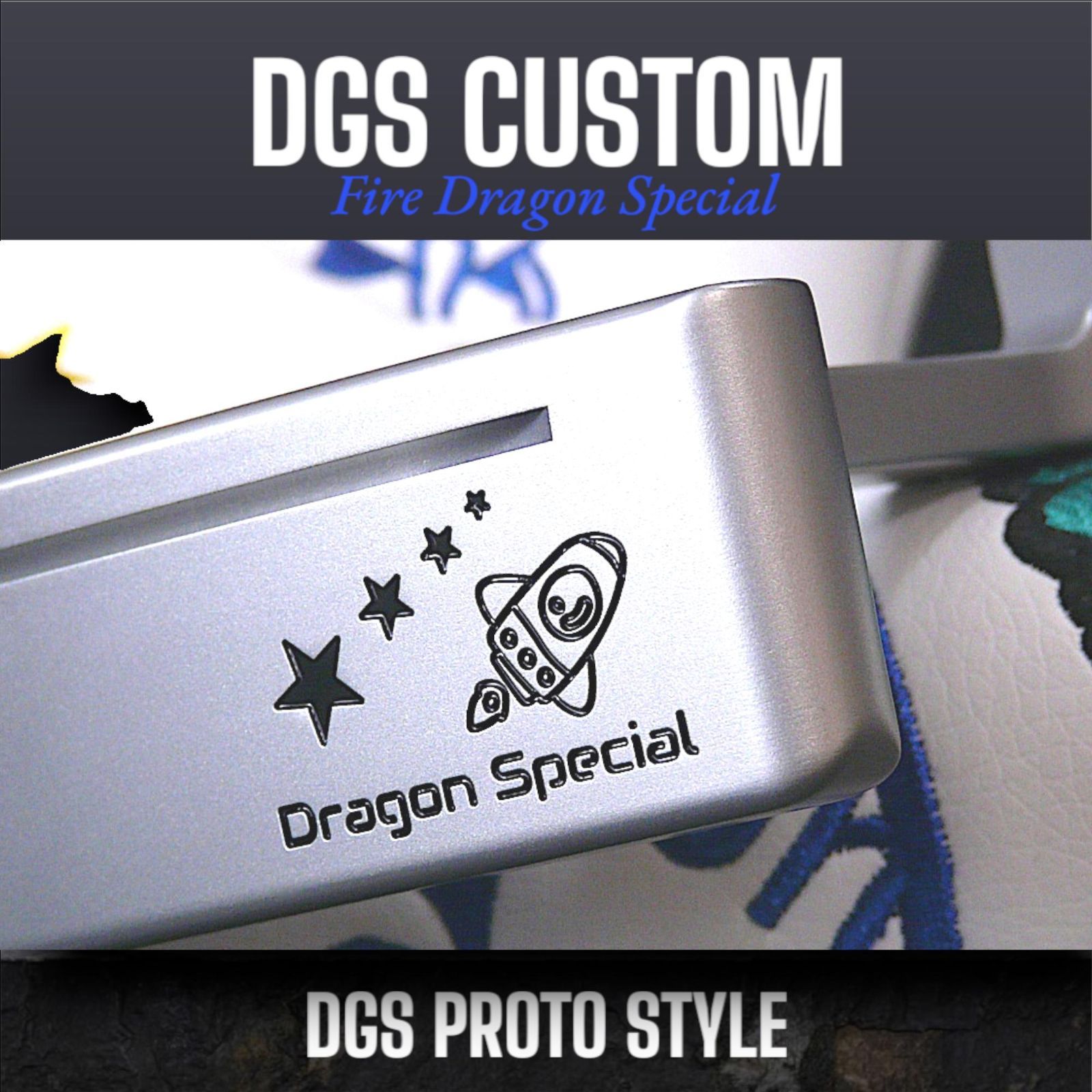 ★DGSプロトスタイル ファイヤードラゴンカスタムパター AWEDGS★シルバー ☆DGSプロトスタイル ファイヤードラゴン カスタムパターAWEDGS