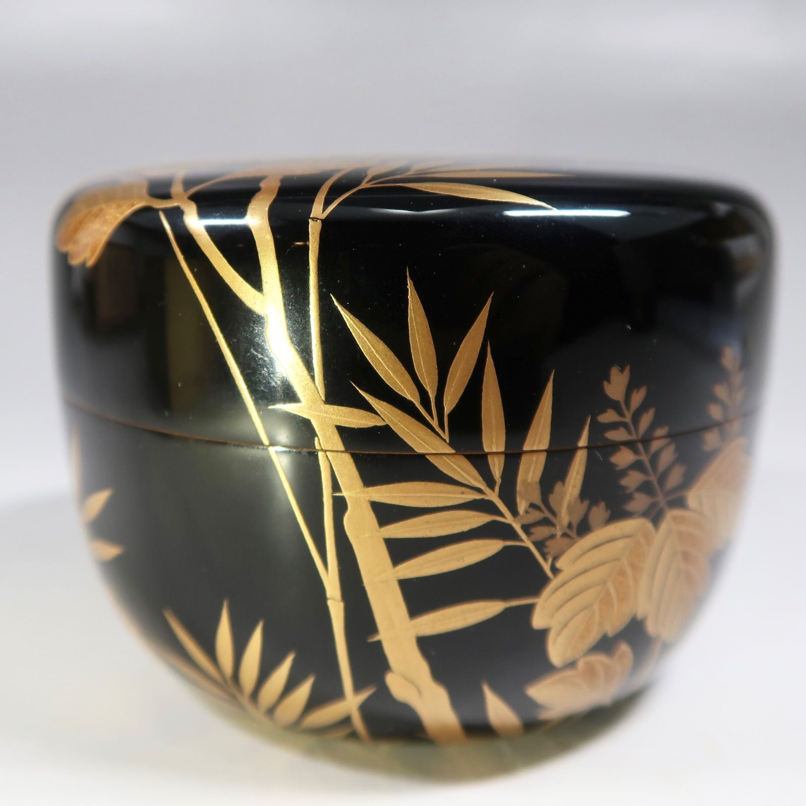 金沢漆器 能作 桐唐草 平棗 茶道具 共箱　AC764 漆器の通販】漆器の能作｜1780年創業 金沢漆器 加賀蒔絵 輪島塗