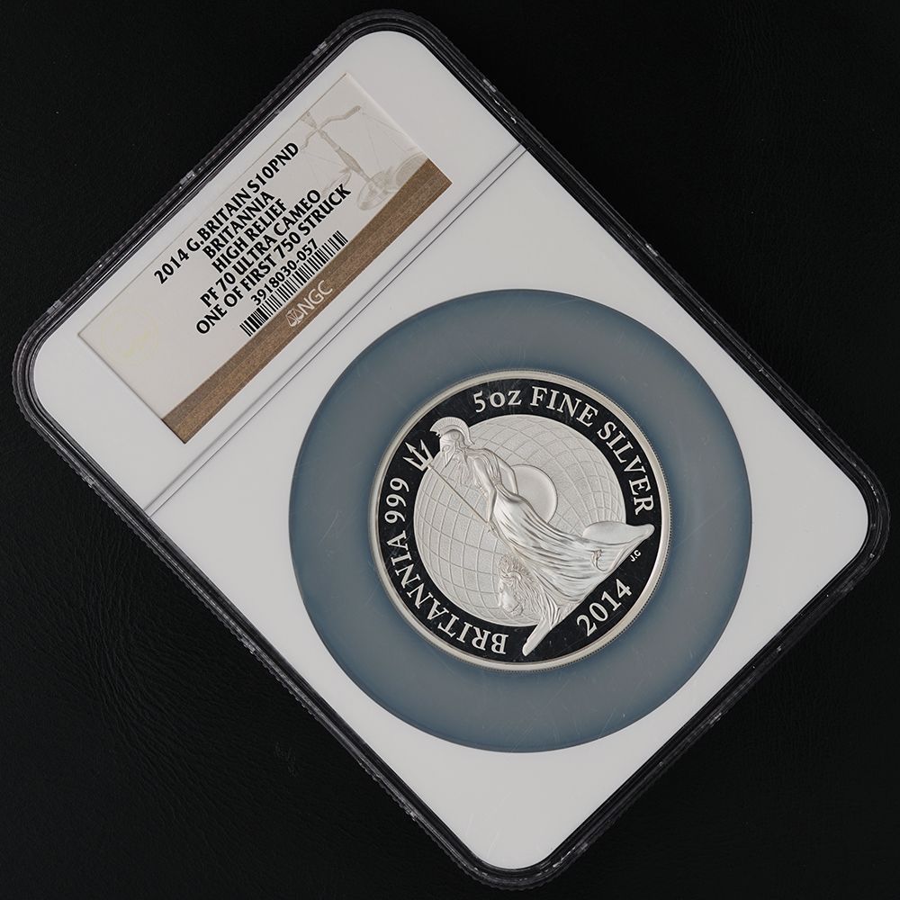 史上最高傑作ブリタニア】2014年 ブリタニア 10ポンド 5オンス銀貨