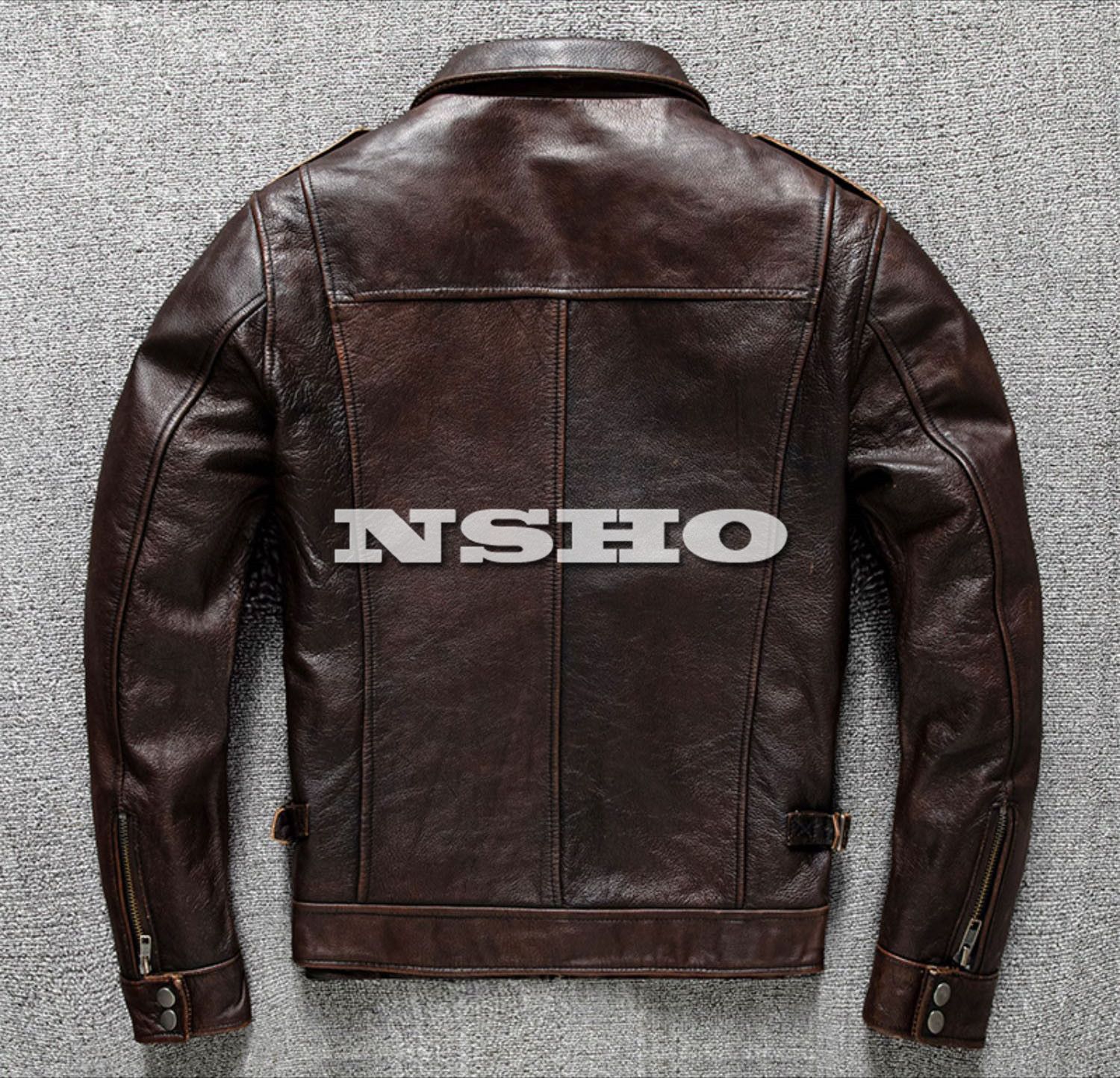 上質 カウハイド メンズ 革ジャン M65 タイプ ヴィンテージ サファリ