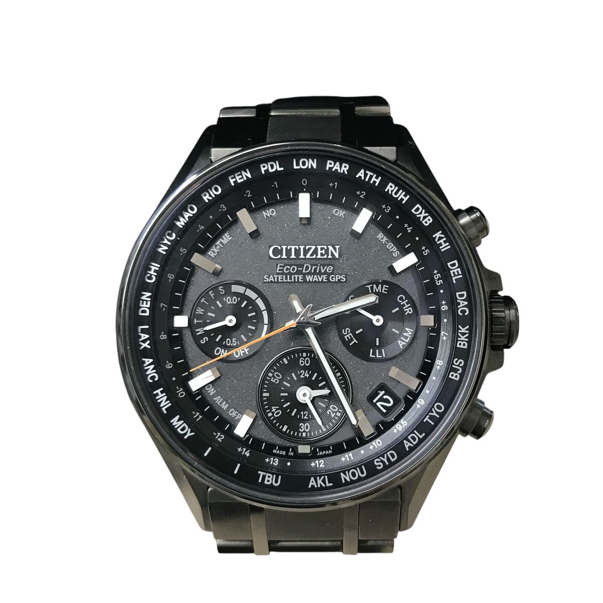 CITIZEN シチズン エコドライブ サテライト ウエーブ GPS 電波時計 グレー チタン き F950-T024521 メンズ腕時計T9934441