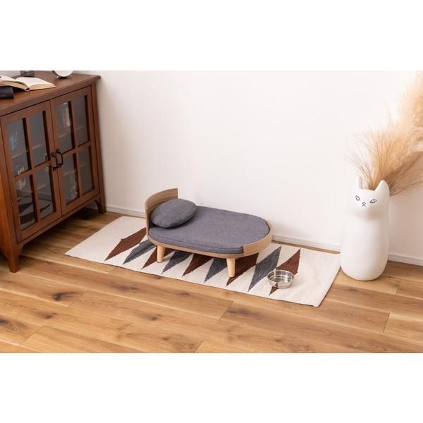 ペット用ベッド ペットベット 犬 イヌ 猫 ネコ ペット用 かわいい おしゃれ 北欧 インテリア 木製 小サイズ 小型犬 リビング ダイニング 休憩スペース 遊び場 azm-pet-123