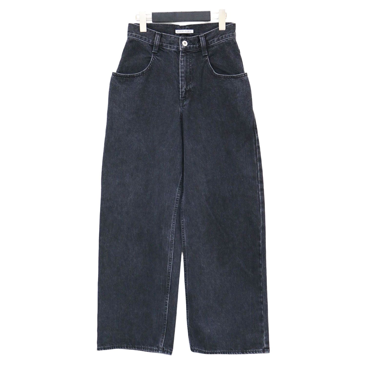 R'IAM WIDE デニム 34 リアム ワイドデニム RIAM ブラック plage