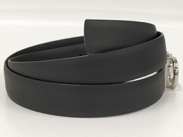 Salvatore Ferragamoガンチーニレザー ベルト黒×クリーム未使用 FERRAGAMO フェラガモ リバーシブル ガンチーニ ベルト メンズ