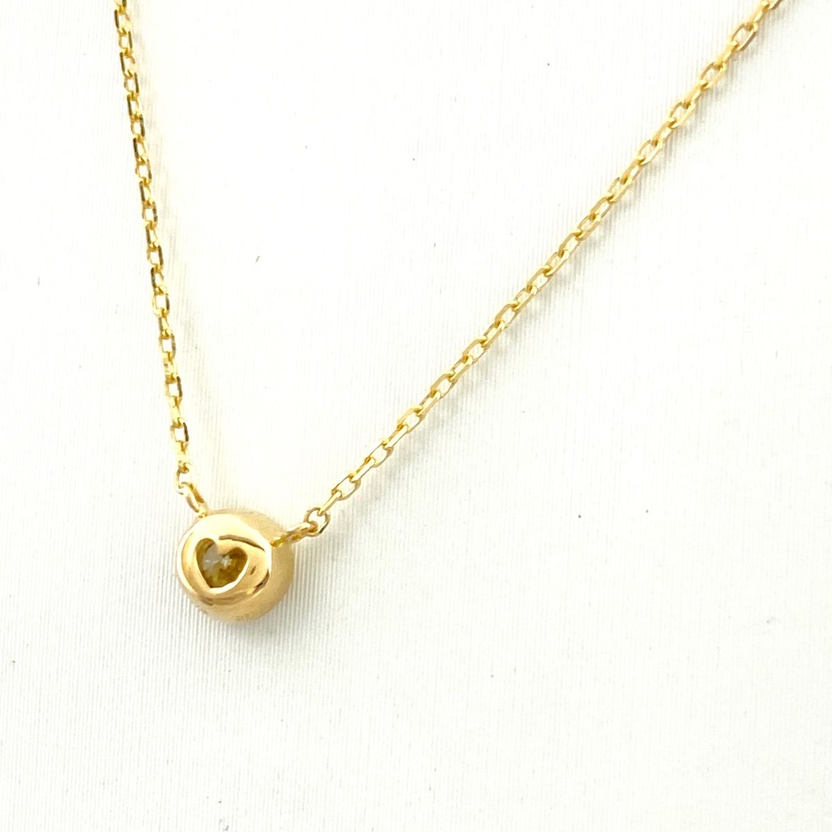 ダイヤモンド デザインネックレス YG イエローゴールド ペンダント  