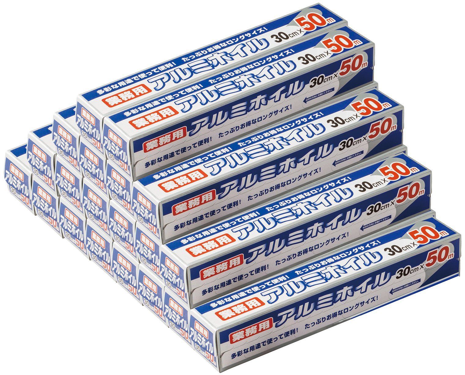 ワタナベ工業 アルミホイル 業務用アルミホイル 30cmX50ｍ 20本セット 670447