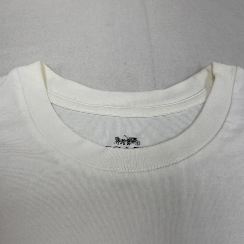 COACH 馬車プリント Tシャツ COACH コーチ Tシャツ 半袖 半袖 Tシャツ 馬車 ロゴ プリント