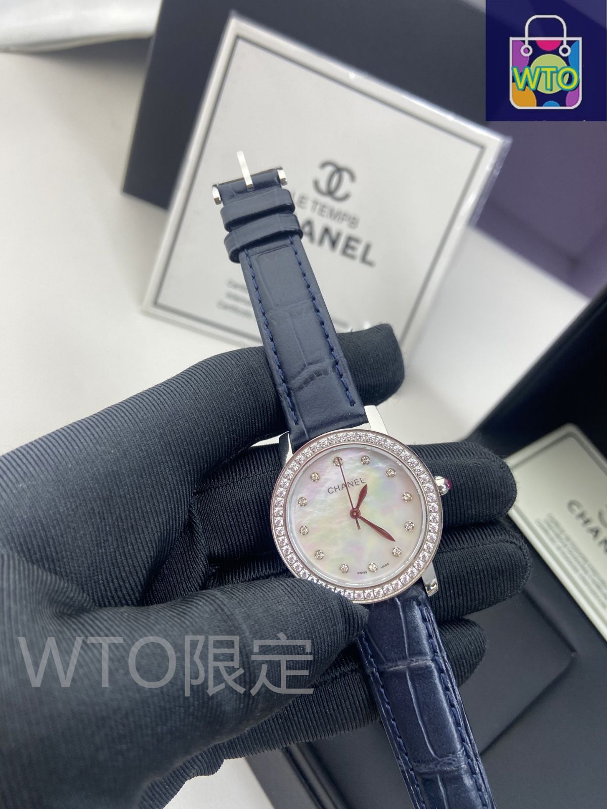 tendance 腕時計 スワロフスキー　CHANEL 今日特価】Chanel シャネル ベゼルに手作業でスワロフスキー