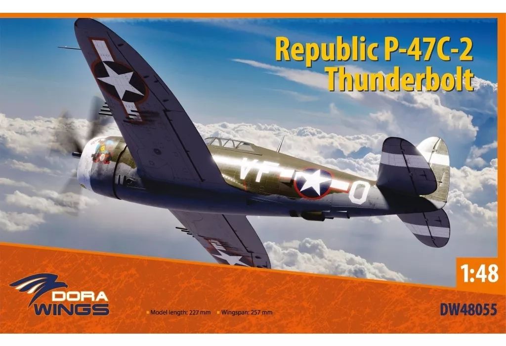 【】プラモデル 1/48 P-47C-2 サンダーボルト [DWS48055]
