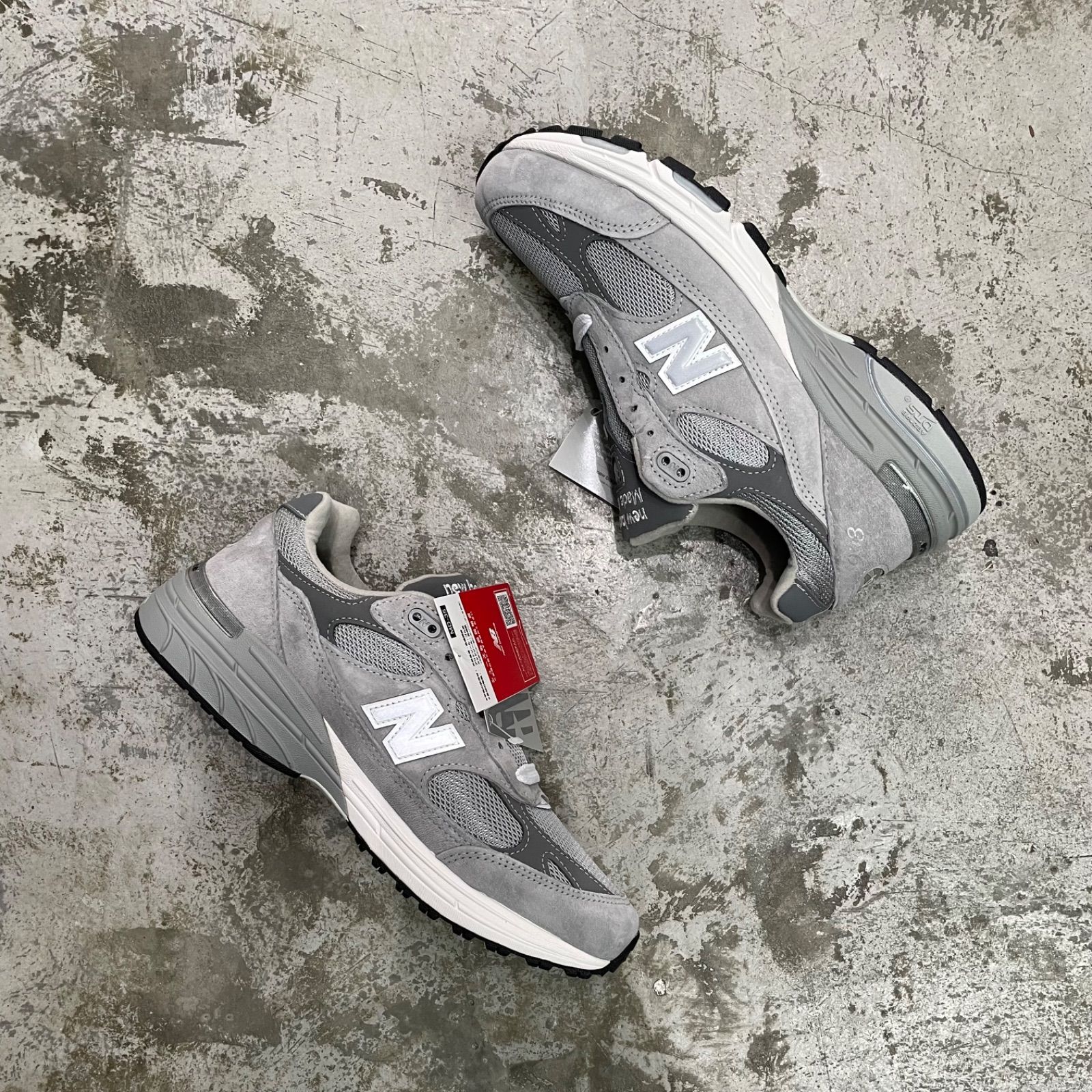 未使用品 国内正規 New Balance 993 Gray スエード スニーカー