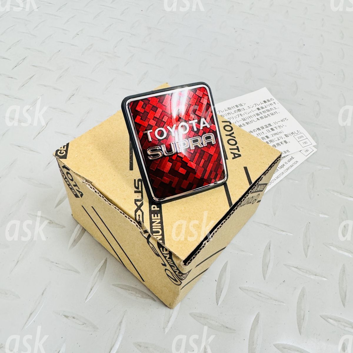 ☆新品 未使用 A70 スープラ用 ボンネット フード 七宝焼 エンブレム 