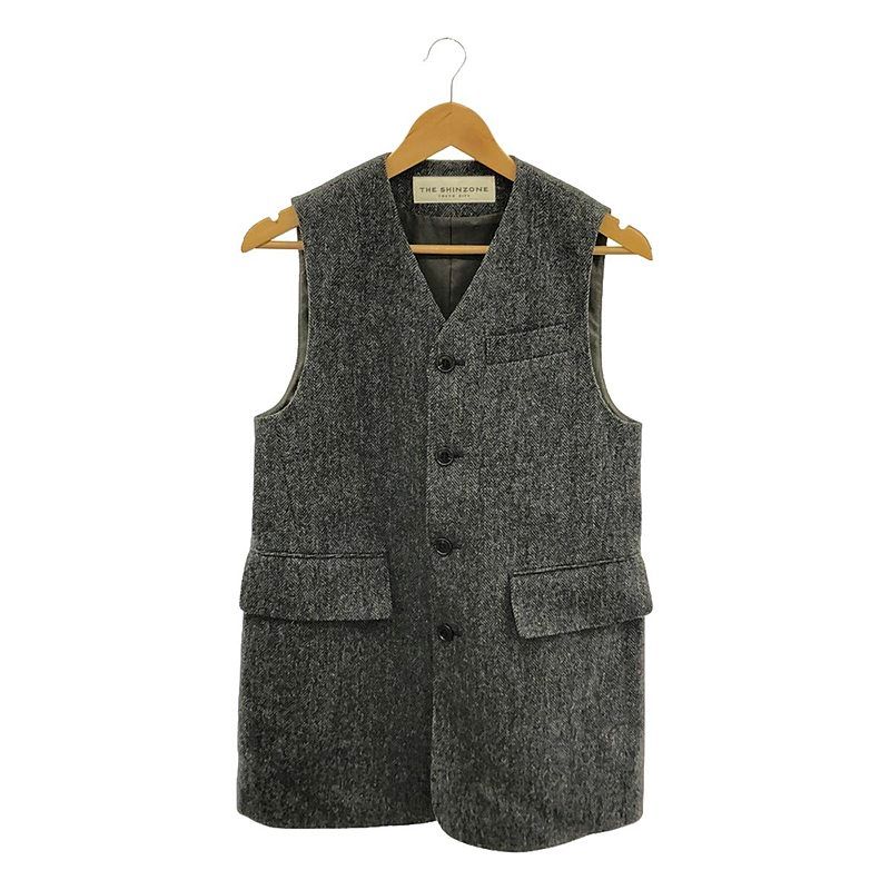 Shinzone / シンゾーン | 2023AW | HERRINGBONE GILET ウールベスト | 34 | グレー | レディース Shinzone / シンゾーン | 2023AW | HERRINGBONE GILET ウールベスト