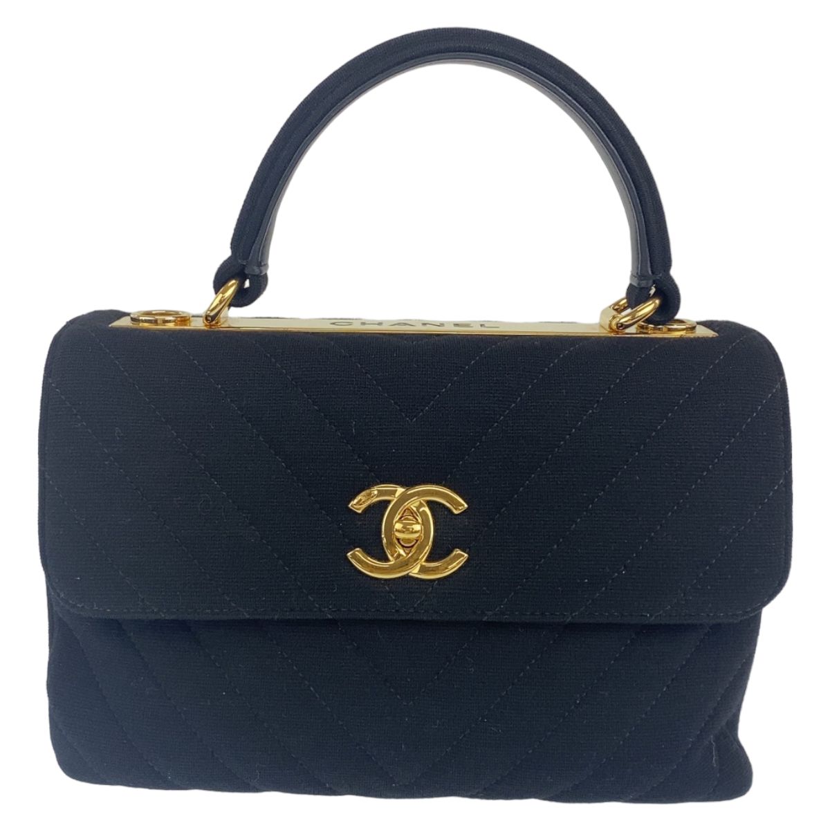 CHANEL ブラック ナイロン ハンドバッグ×2 CHANEL ブラック ナイロン ハンドバッグ×2