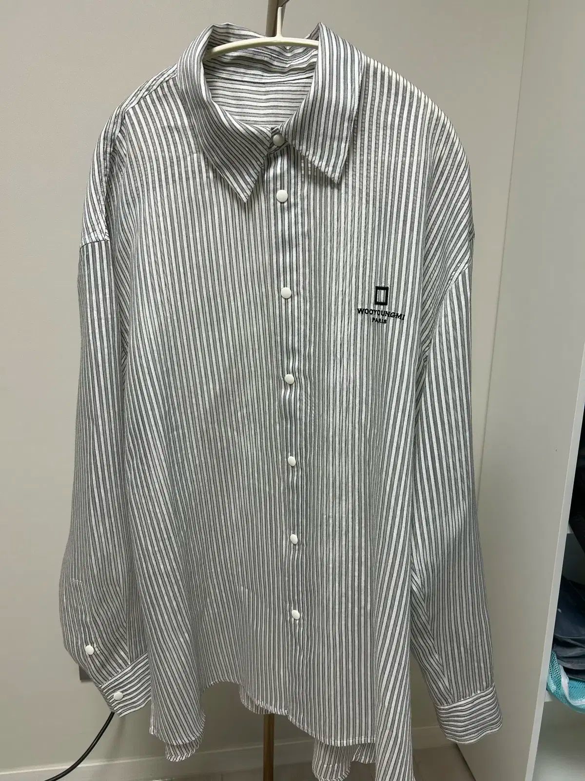 24SS ウーヨンミ シースルー ストライプ シャツ 50