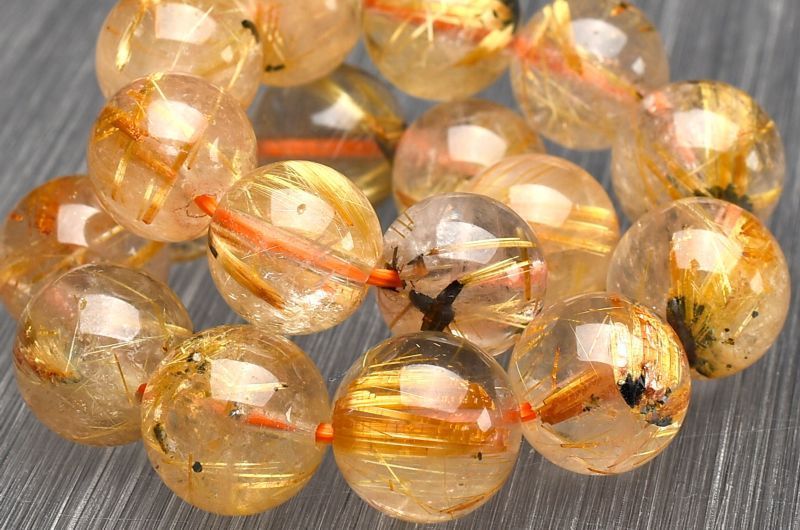 超希少石/最強品質】タイチンルチルクォーツ＊約13mm＊ 天然石