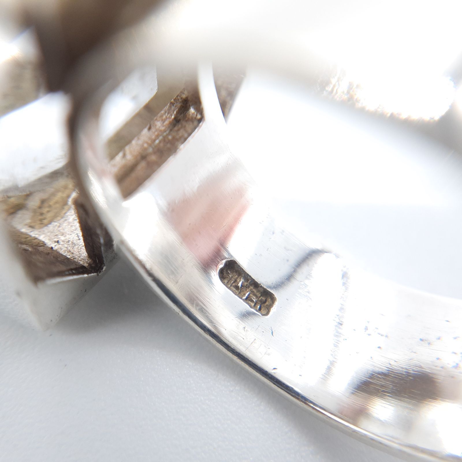 agete アガット リング SILVER シルバー クォーツ エメラルドカット 