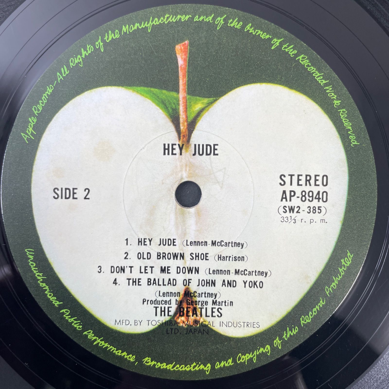 The Beatles - Hey Jude】LP インサートあり ビートルズ ヘイジュード