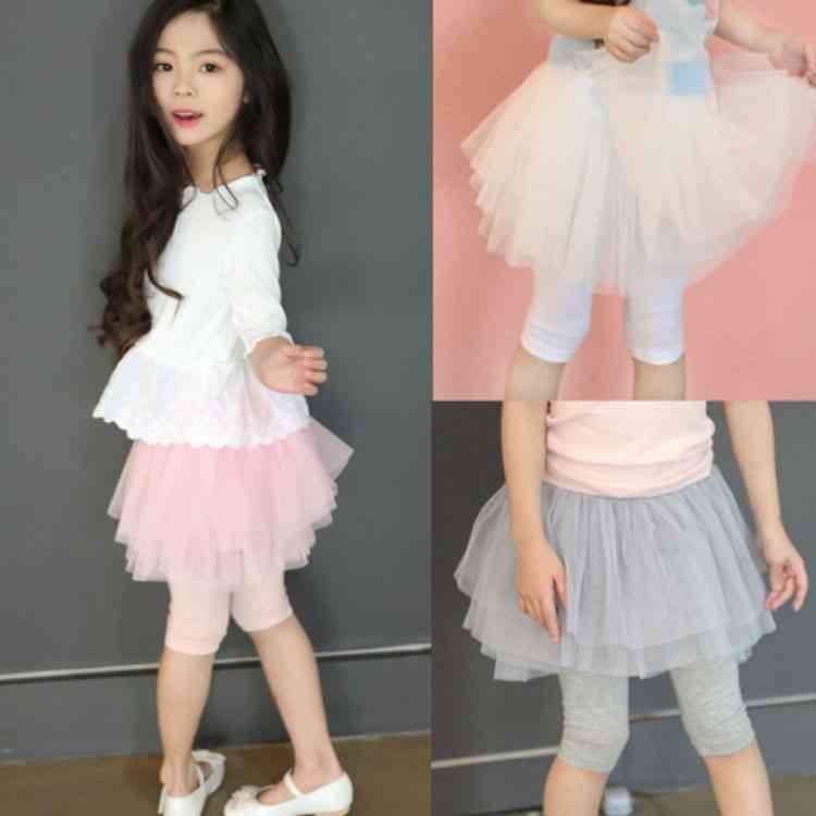 送料無料 レギンス付きチュチュスカート スカート付きレギンス