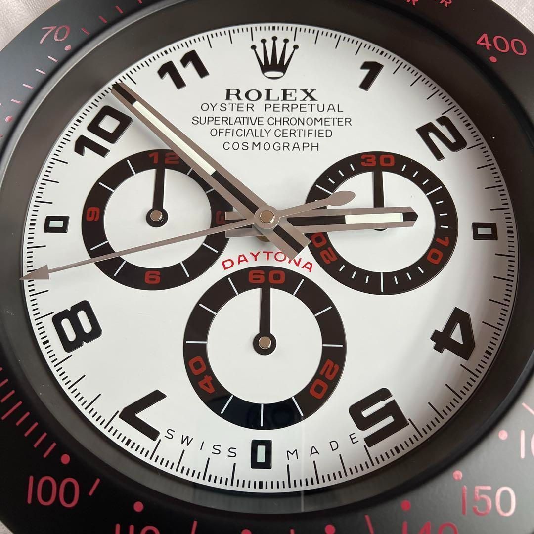 希少 海外販促品 ROLEX掛け時計 コスモグラフ デイトナ ブラック/ブラック 海外販促品 新品 ROLEXロレックス 掛け時計 コスモグラフ