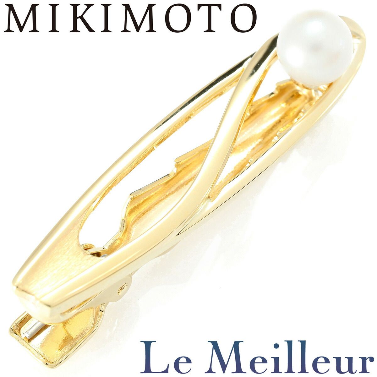 ミキモト パール タイピン 真珠 K14 MIKIMOTO プレラブド 返品OK