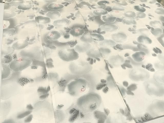 平和屋着物○上質な小紋 地紋起こし 光琳菊 暈し染め 正絹 逸品