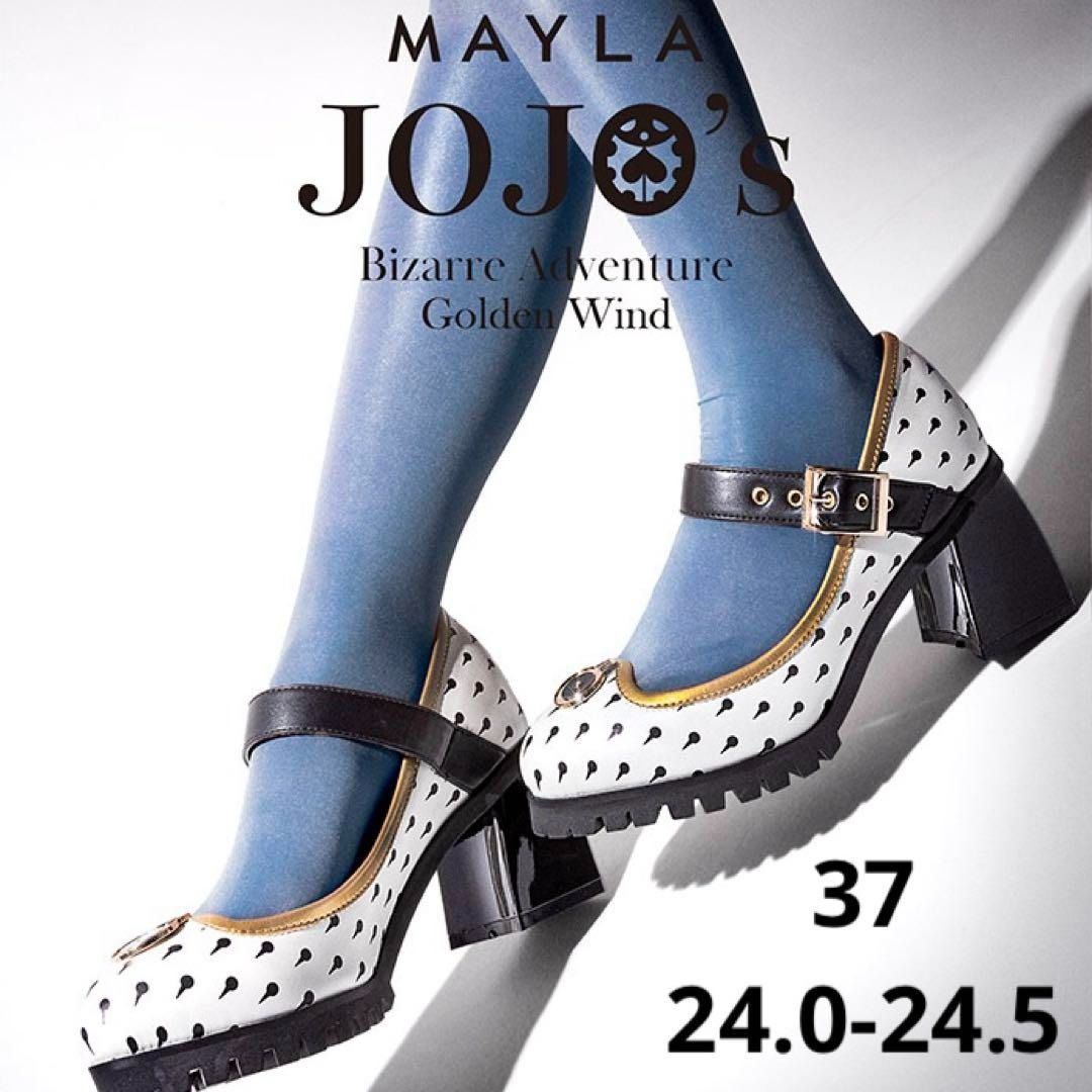 ジョジョの奇妙な冒険 黄金の風 アイコニック シューズ オフ バージョン ブローノ ブチャラティ 37 24.0-24.5 E10-JOJO-6SNRB-P 管理番号 827