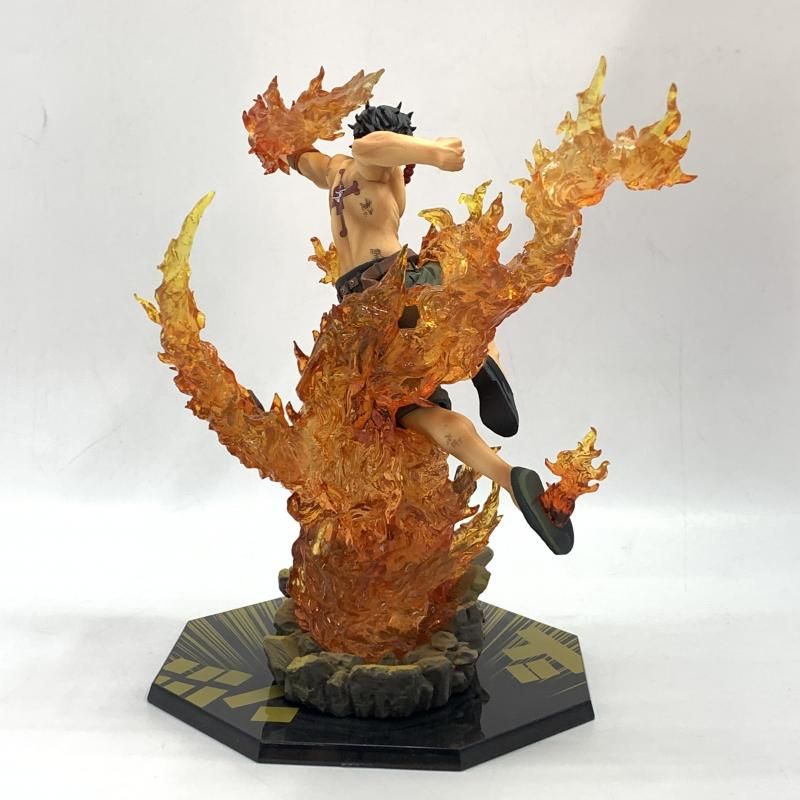 中古】開封)フィギュアーツZERO ワンピース ﾎﾟｰﾄｶﾞｽ・D・ｴｰｽ -白