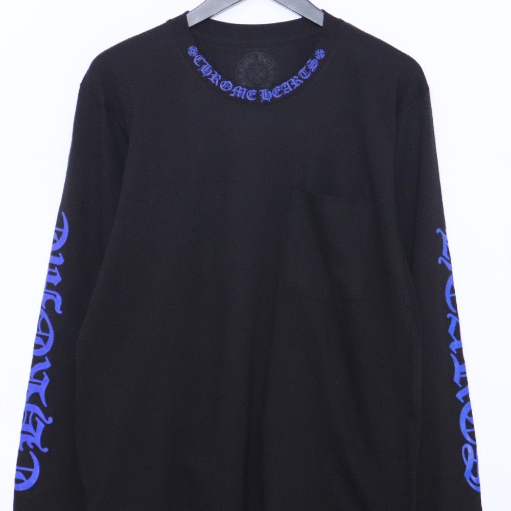 未使用 CHROME HEARTS 1988 ネックロゴロングスリーブTシャツ Mサイズ 