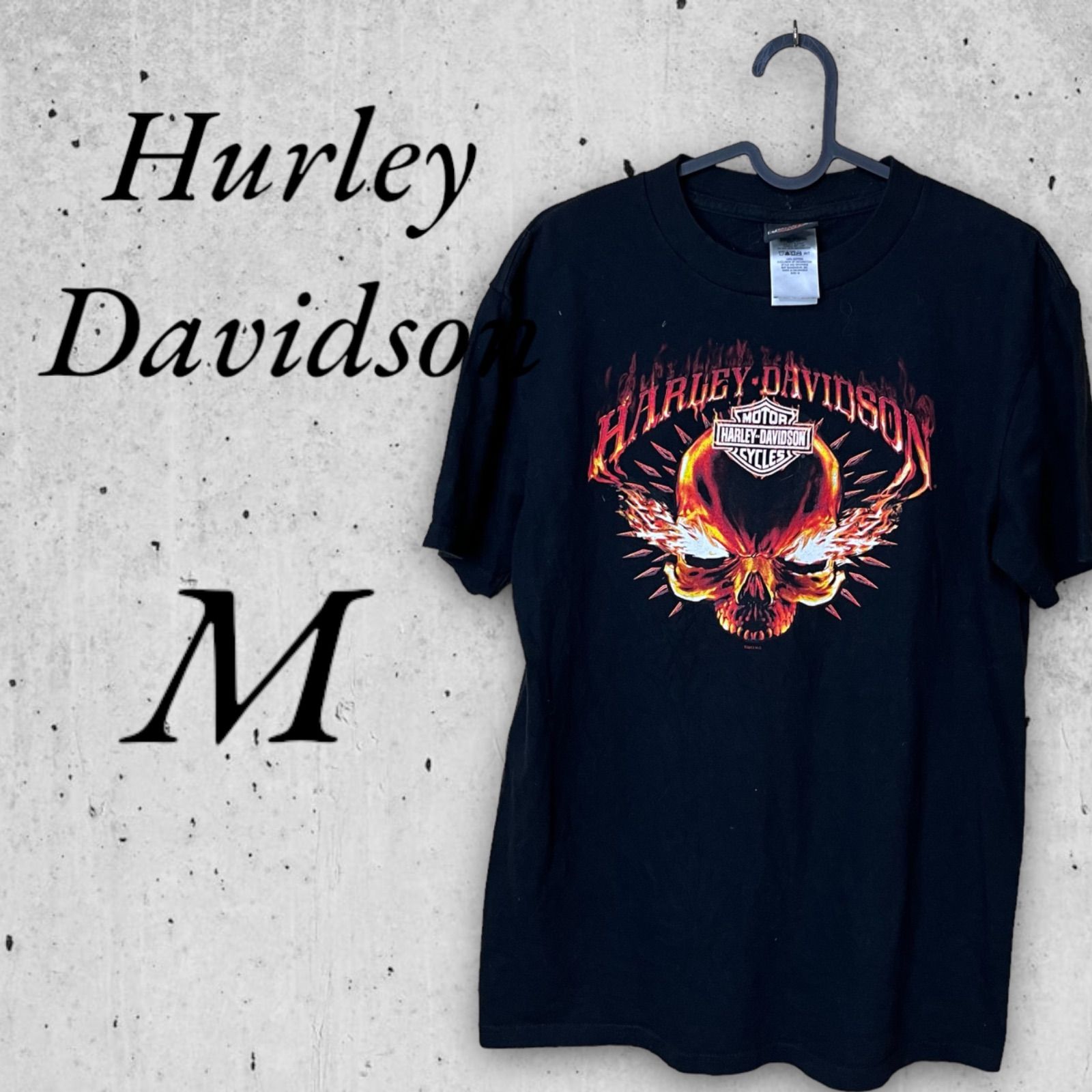Harley Davidson ハーレーダビッドソン Tシャツ M ブラック スカル 