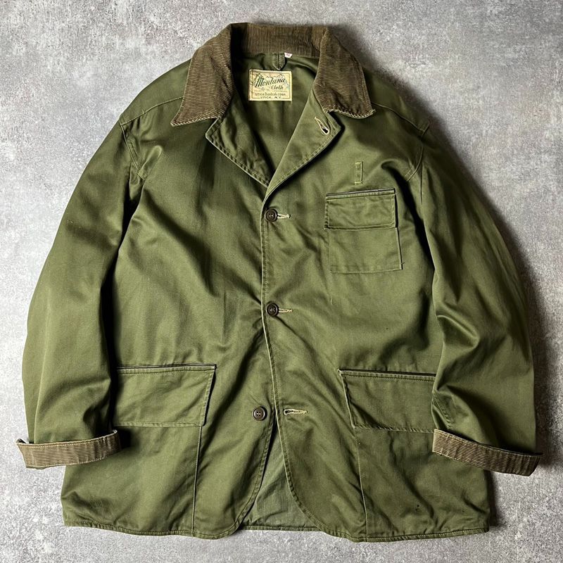 50s Duxbak MONTANA CLOTH コットン ハンティング ジャケット 46 / 50